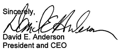 David E Anderson's signature