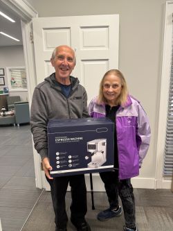 Espresso Machine sweepstakes winner for NMB, Marie!