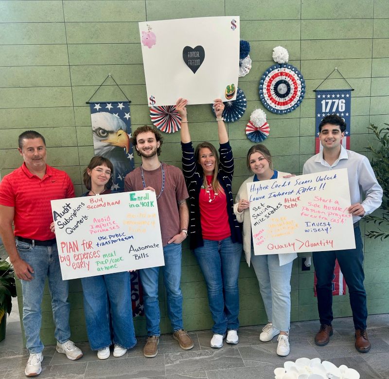 Carolina Forest employees are sharing simple financial tips for Financial Freedom Day as part of Star Spangled Spirit Week.