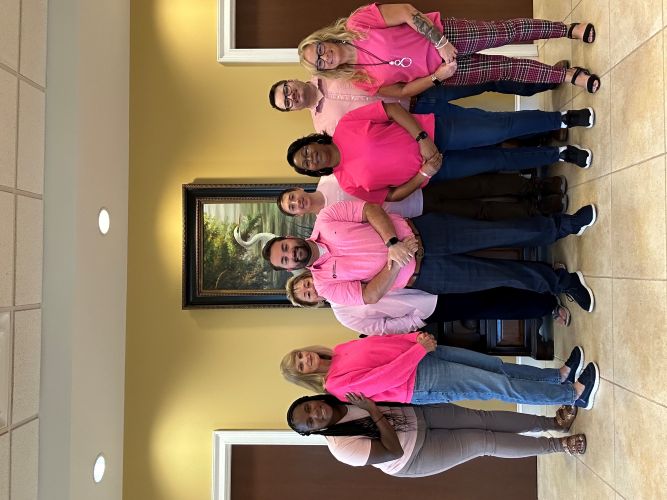 Longs supports BCA month by wearing pink