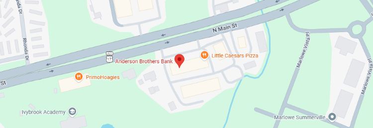 Map of Summerville branch location