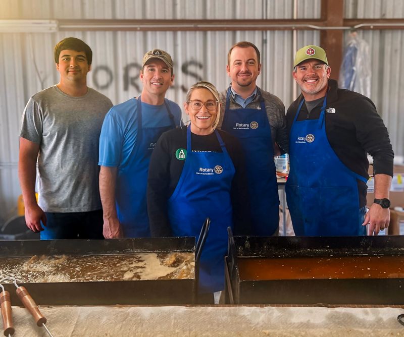 ABB Rotarians at fish fry