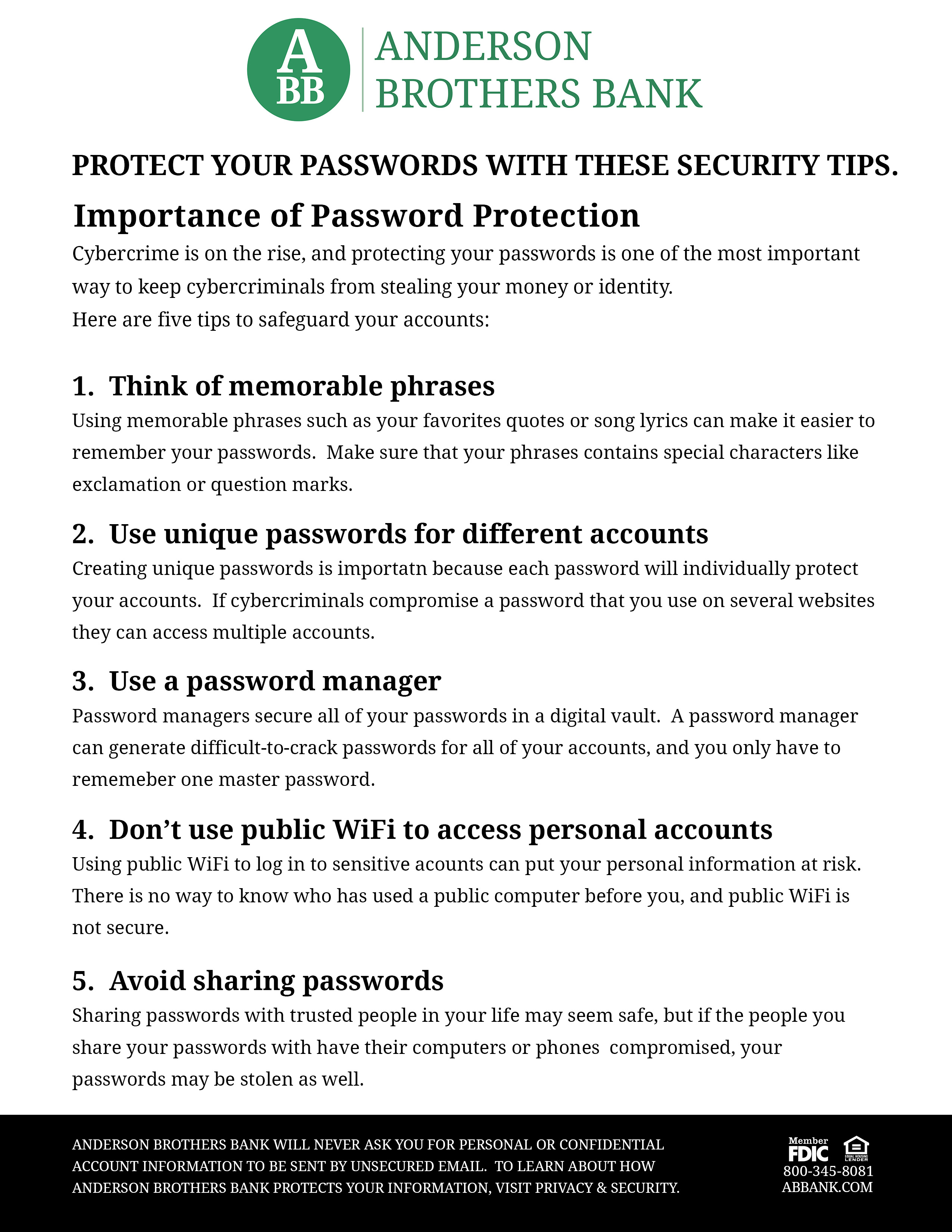 Protect You Passwords with these security tips.